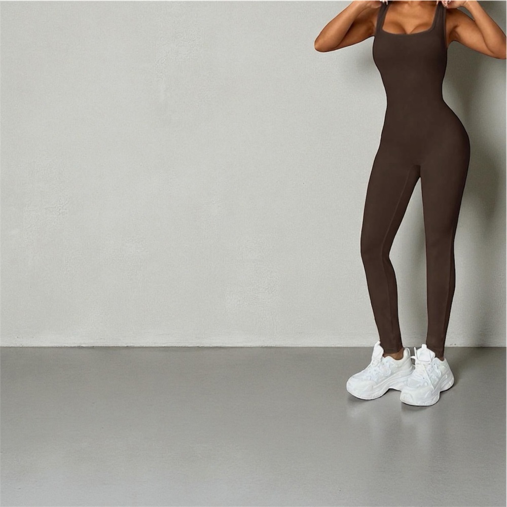 Coffee Brown Women's Jumpsuit